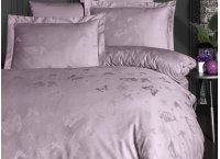 Постельное белье сатин жаккард First Choice - Corina Lavender (Турция), евро